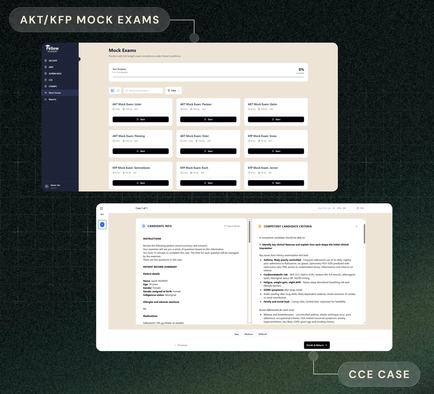 Exam-Day Simulation